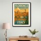 Florence Italy Travel Poster Featuring Ponte Vecchio Poster Wall Art