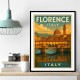 Florence Italy Travel Poster Featuring Ponte Vecchio Travel Poster Wall Art