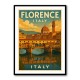 Florence Italy Travel Poster Featuring Ponte Vecchio Travel Poster Wall Art