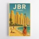 JBR Dubai Travel Poster 2 Wall Art