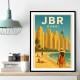 JBR Dubai Travel Poster 2 Wall Art