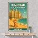 Jumeriah Beach Residence Travel Poster Wall Art