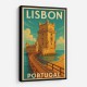 Lisbon Belém Tower Lisbon Travel Poster Wall Art
