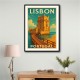 Lisbon Belém Tower Lisbon Travel Poster Wall Art