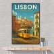 Lisbon Travel Poster 1 Wall Art
