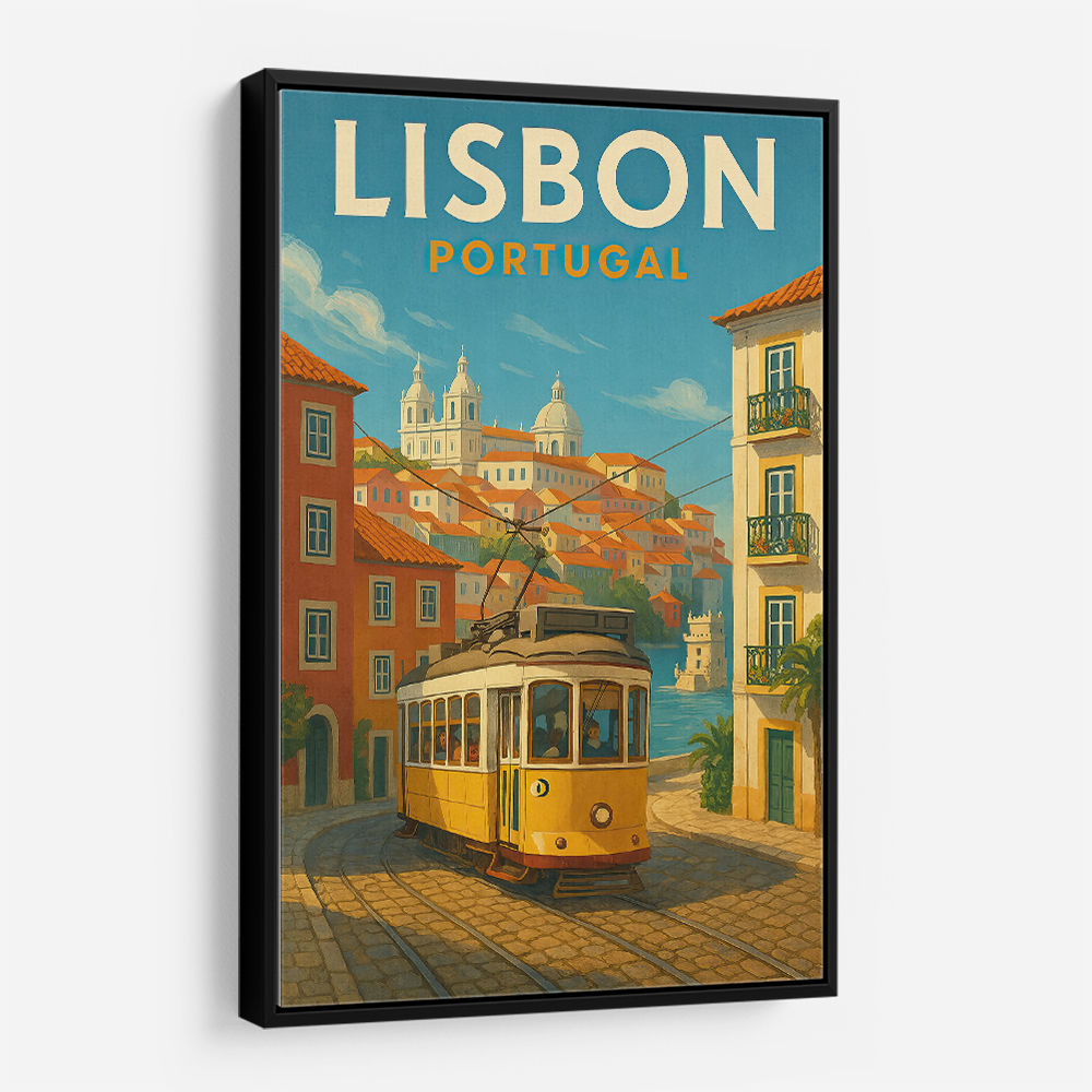 Lisbon Travel Poster 1 Wall Art
