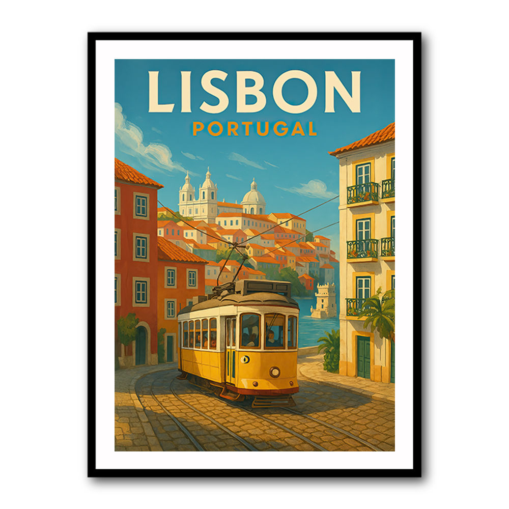 Lisbon Travel Poster 1 Wall Art