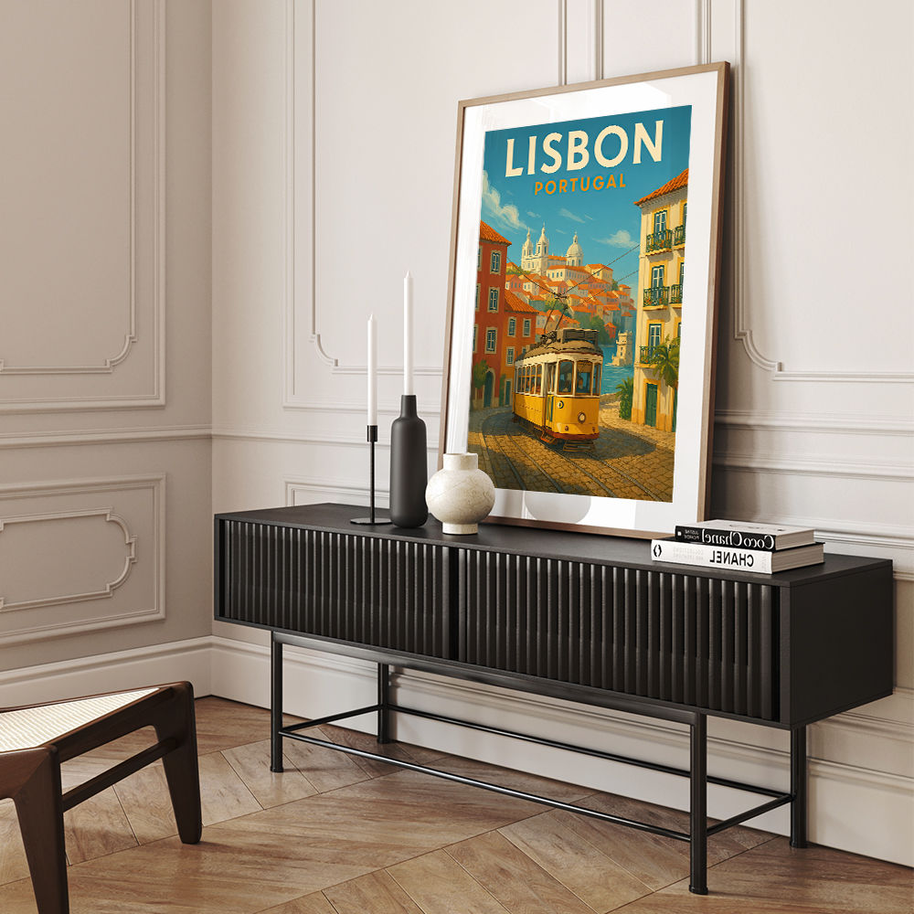 Lisbon Travel Poster 1 Wall Art