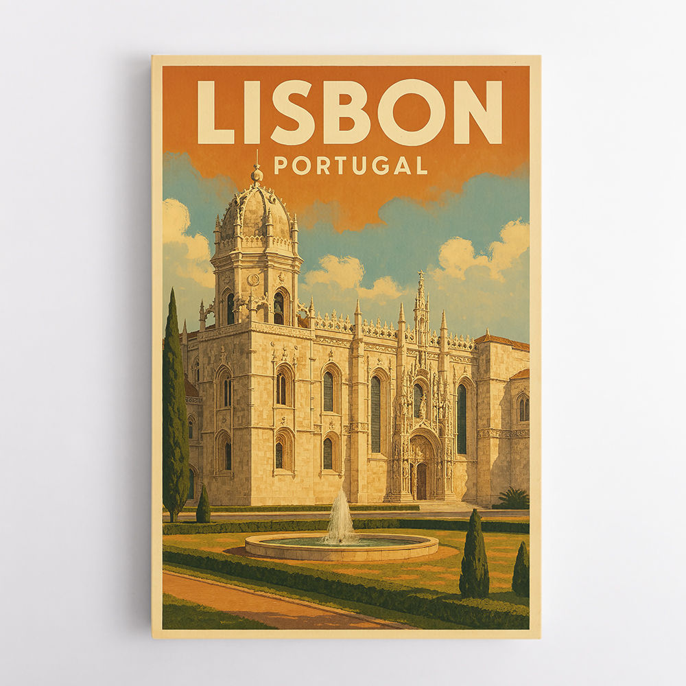 Lisbon Travel Poster 2 Wall Art