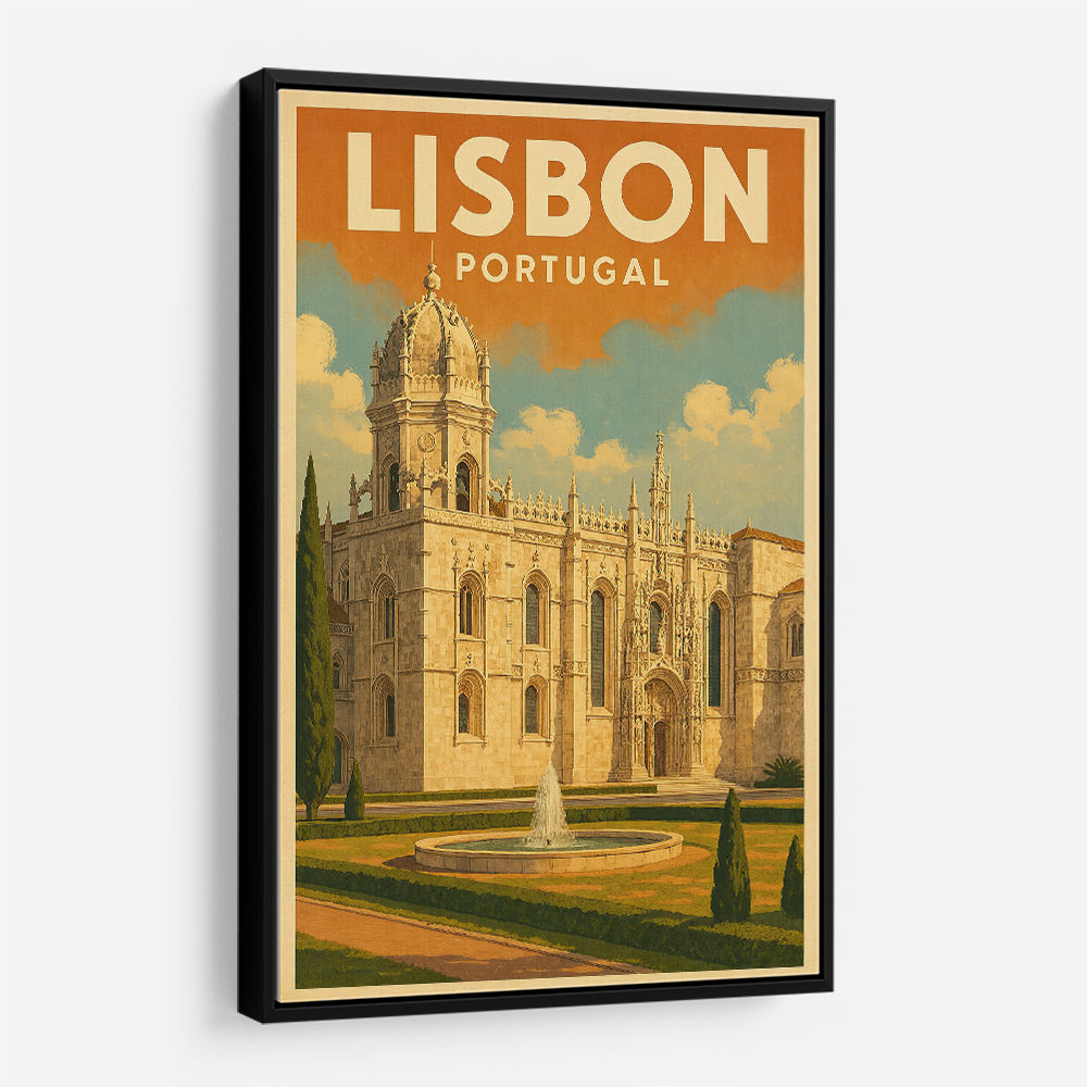 Lisbon Travel Poster 2 Wall Art