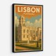 Lisbon Travel Poster 2 Wall Art