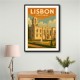 Lisbon Travel Poster 2 Wall Art