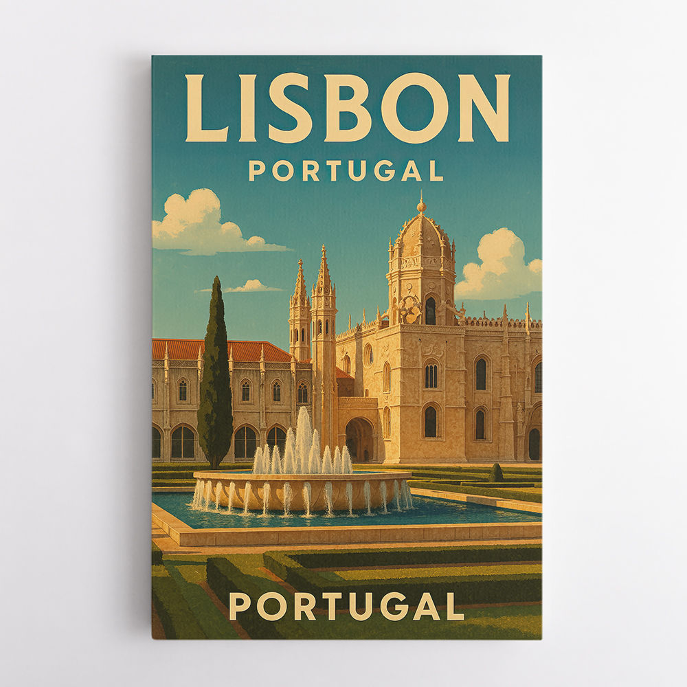 Lisbon Travel Poster 3 Wall Art