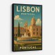 Lisbon Travel Poster 3 Wall Art