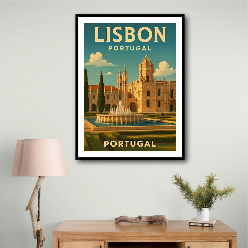 Lisbon Travel Poster 3 Wall Art