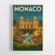 Monaco Casino Travel Poster 1 Wall Art