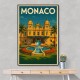 Monaco Casino Travel Poster 1 Wall Art