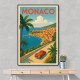 Monaco Travel Poster 1 Wall Art