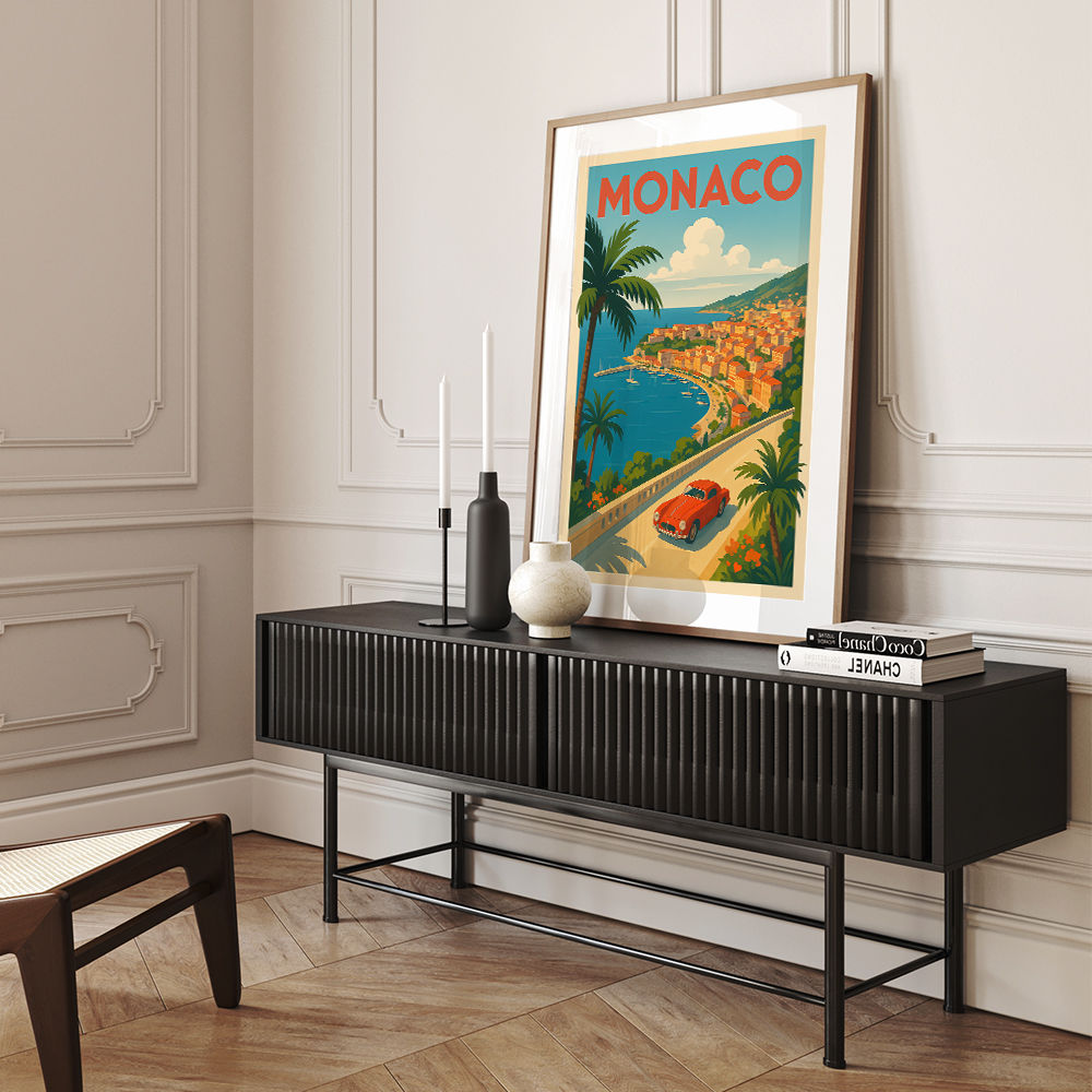 Monaco Travel Poster 1 Wall Art
