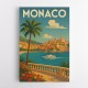 Monaco Travel Poster Wall Art
