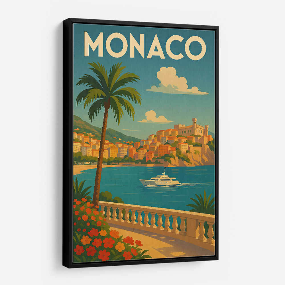 Monaco Travel Poster Wall Art