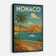 Monaco Travel Poster Wall Art