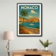 Monaco Travel Poster Wall Art