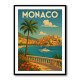 Monaco Travel Poster Wall Art
