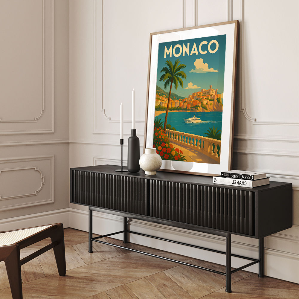 Monaco Travel Poster Wall Art