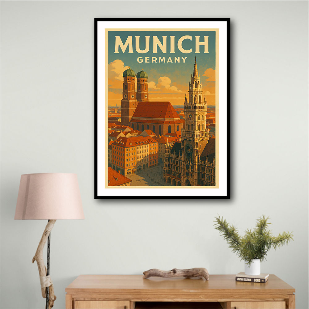 Munich Germany Travel Poster 1 Wall Art