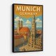 Munich Germany Travel Poster Wall Art