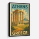 Olympian Zeus Greece Travel Poster 1 Wall Art