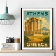 Olympian Zeus Greece Travel Poster 1 Wall Art
