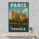 Paris Notre-Dame Cathedral Travel Poster 1 Wall Art