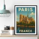 Paris Notre-Dame Cathedral Travel Poster 1 Wall Art