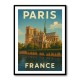 Paris Notre-Dame Cathedral Travel Poster 1 Wall Art