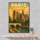 Paris Notre-Dame Cathedral Travel Poster Wall Art