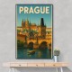 Prague Travel Poster 2 Wall Art
