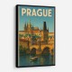 Prague Travel Poster 2 Wall Art