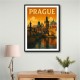 Prague Travel Poster Wall Art