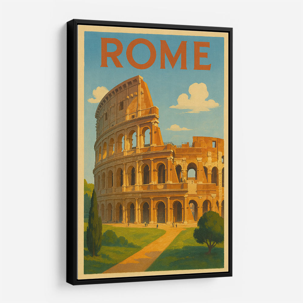 Rome Colosseum Travel Poster 1 Wall Art