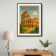 Rome Colosseum Travel Poster 1 Wall Art