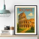 Rome Colosseum Travel Poster 1 Wall Art
