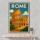 Rome Colosseum Travel Poster Wall Art
