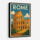 Rome Colosseum Travel Poster Wall Art
