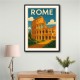 Rome Colosseum Travel Poster Wall Art