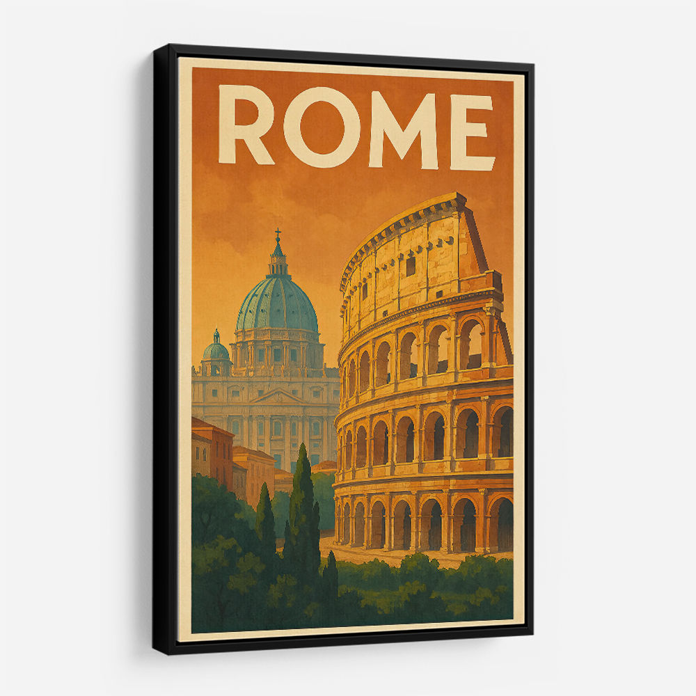 Rome Travel Poster 1 Wall Art