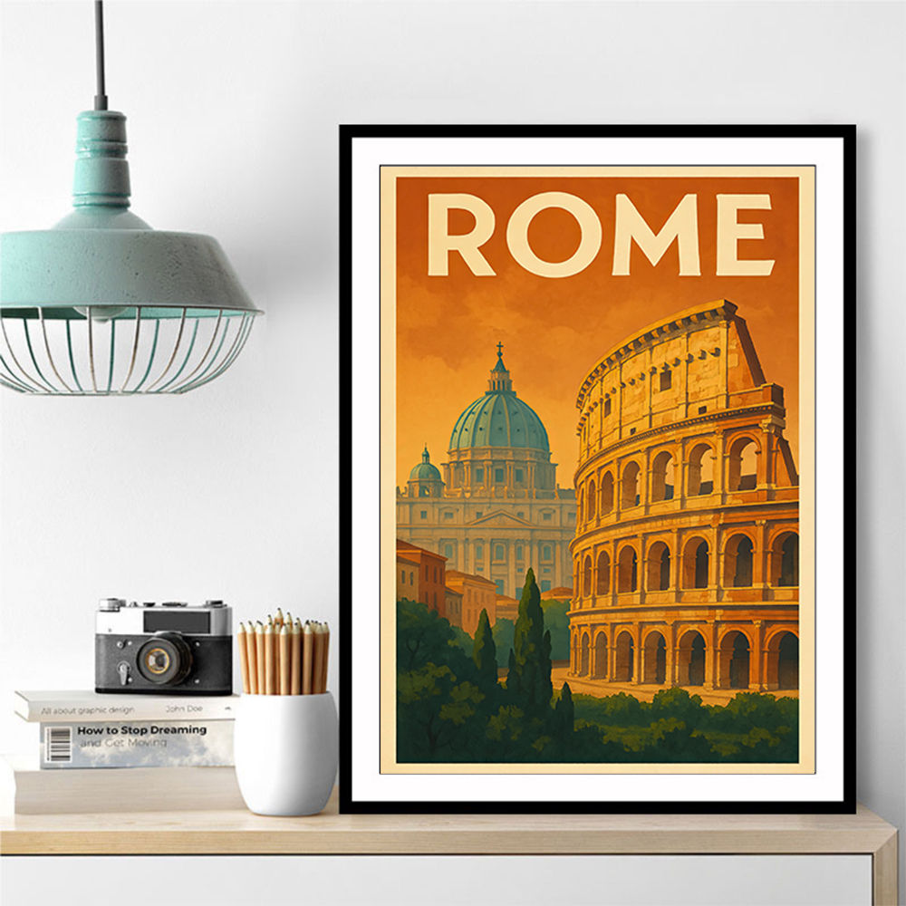 Rome Travel Poster 1 Wall Art