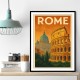 Rome Travel Poster 1 Wall Art
