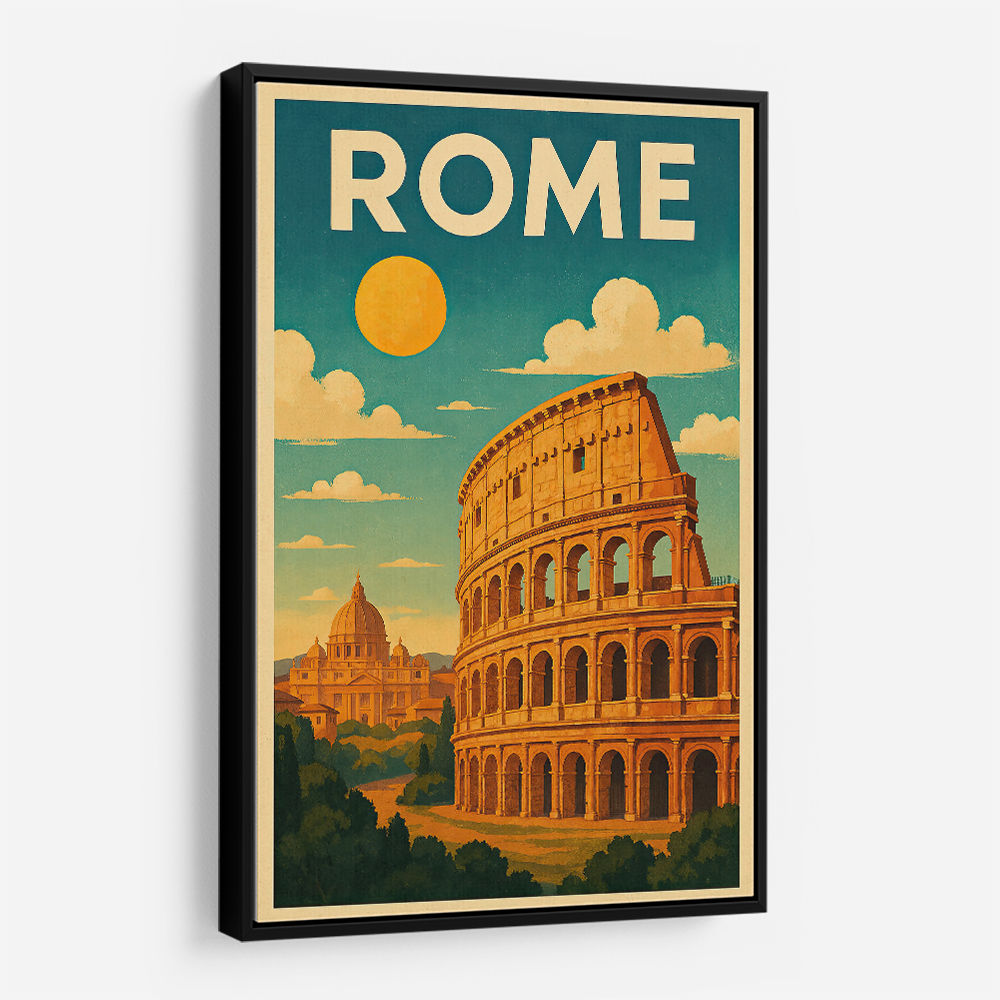 Rome Travel Poster Wall Art